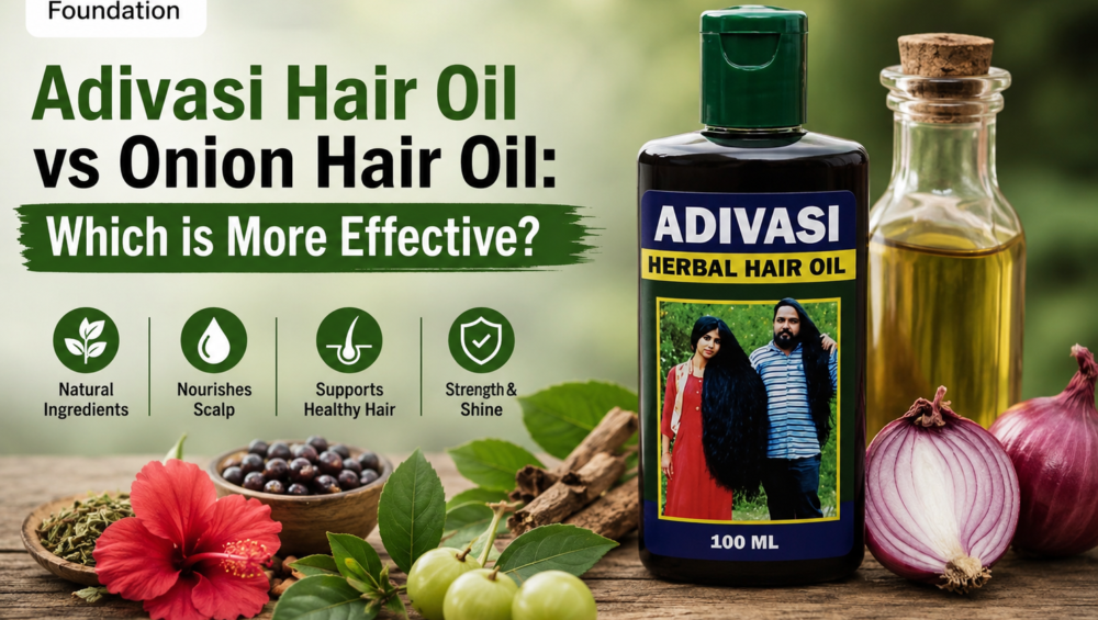 Adivasi Hair Oil vs Onion Hair Oil